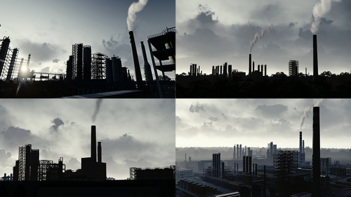 化工厂热电厂环境空气污染温室效应节能减排