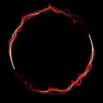 粒子圆形头像框视频素材