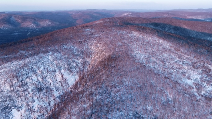 大兴安岭寒区山林雪景