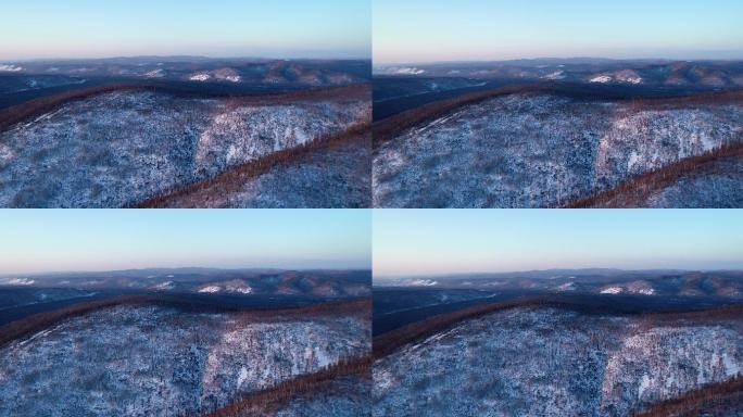 大兴安岭寒区山林雪景