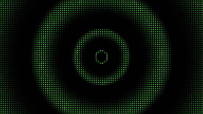 绿色圆圈圆环动感动画-循环2