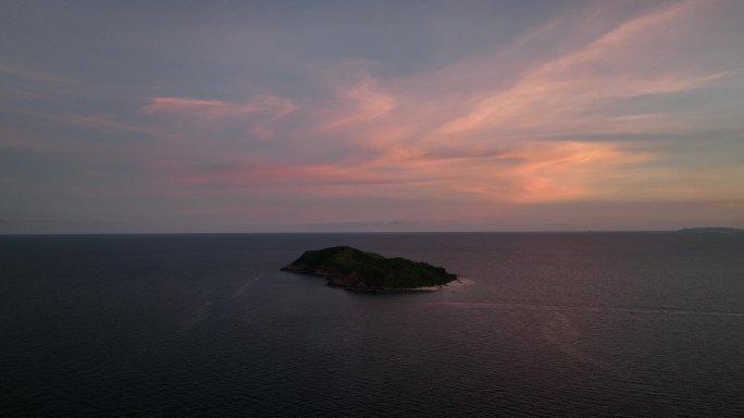 夕阳下的加井岛
