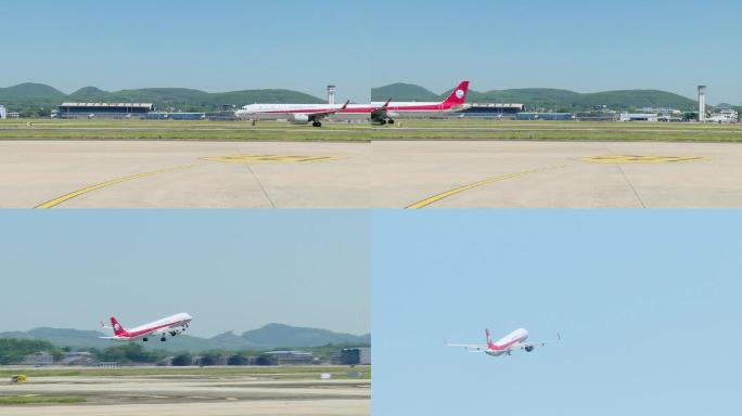 四川航空B-302T飞机起飞