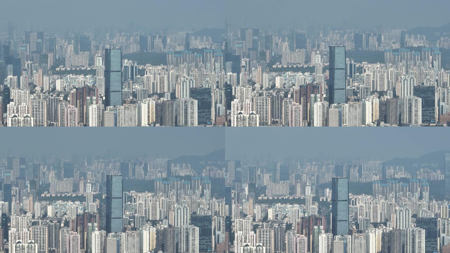 长焦拍摄罗湖区华讯中心高楼
