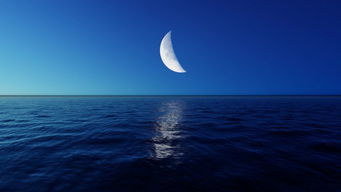 海面月亮