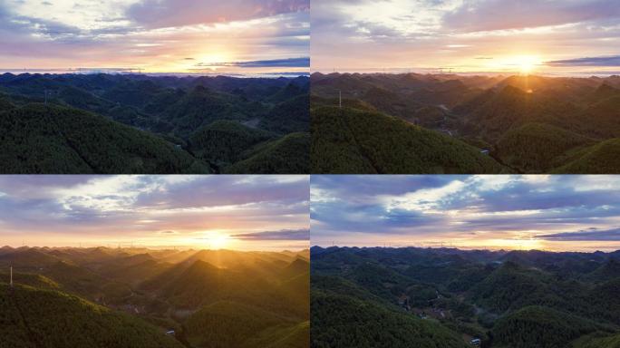 武陵山区日出大范围延时4K