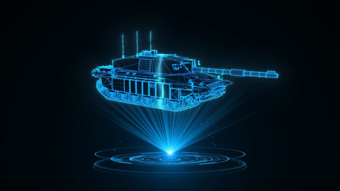 全息科技挑战者坦克动画素材带通道