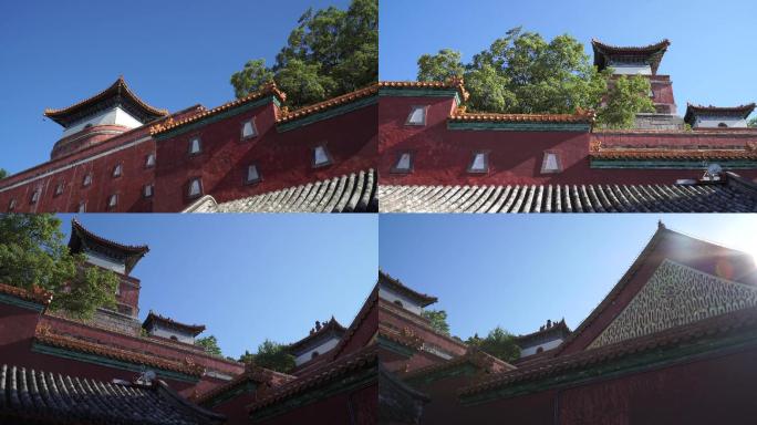 第一视角游客走进游览佛香阁颐和园 (1)