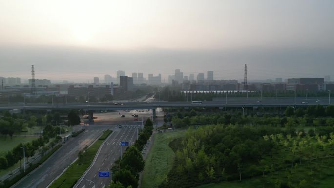 郑州风景4K航拍视频素材