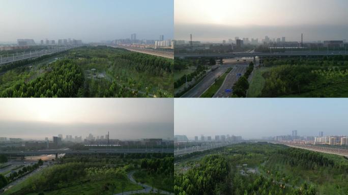 郑州风景4K航拍视频素材