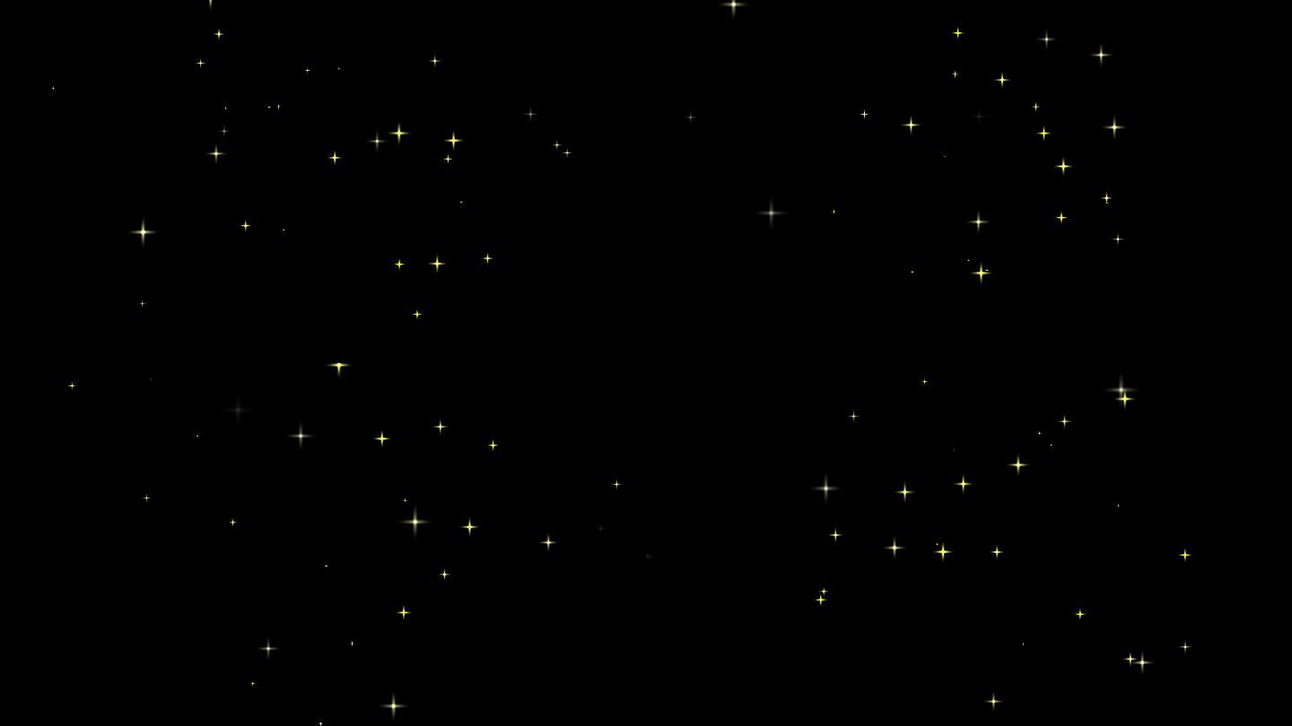4K星星闪烁物品金光闪烁氛围素材
