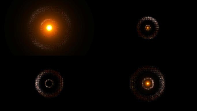 金色圆圈圆环动感动画-通道循环3
