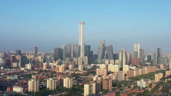 北京航拍 国贸 中国尊 央视大楼（8）