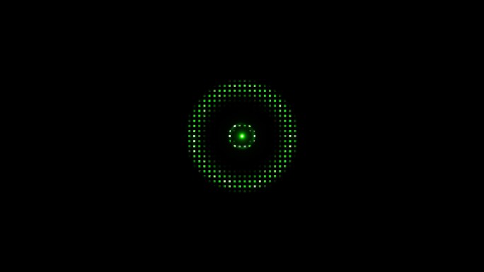 绿色圆圈圆环动感动画-通道循环3