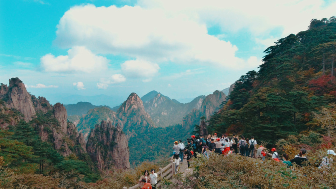 黄山旅游观日出