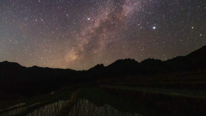 清远连山欧家梯田银河延时