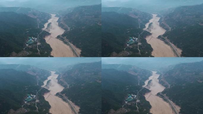 黄河安澜国泰民安气势恢宏黄河大坝B