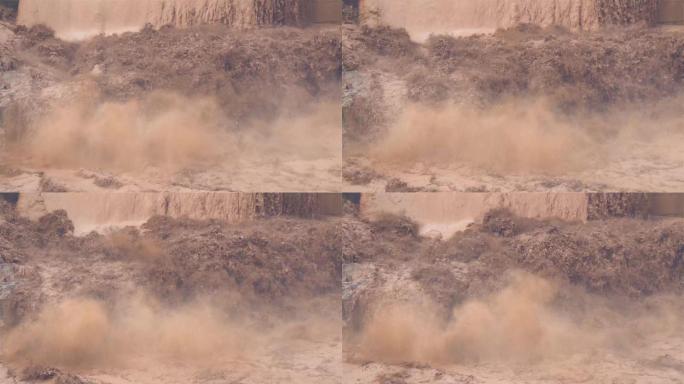 黄河大坝放水三门峡大坝c