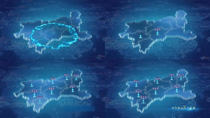 恩施自治州-区位分布地图