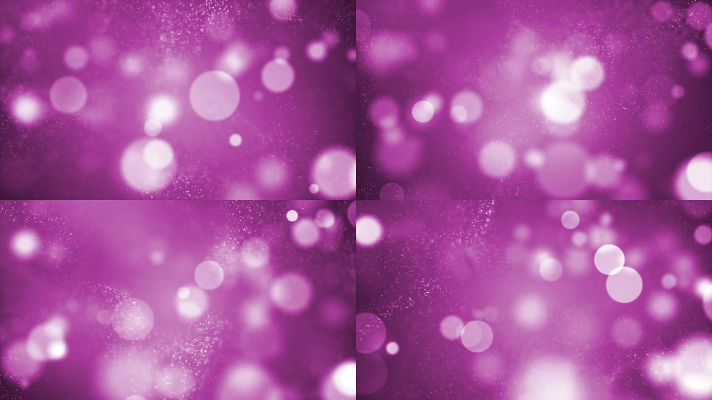 紫色迷人粒子舞台循环背景视频