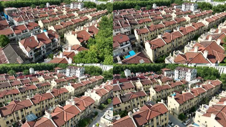 4K原素材-上海老城区新式里弄建筑群