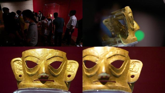 4K成都金沙遗址博物馆三星堆黄金面具1