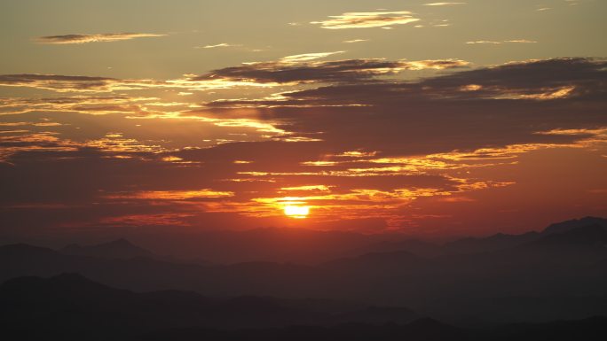 4K山顶日出延时风景摄影