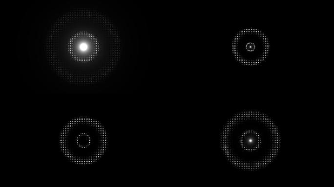银色圆圈圆环动感动画-通道循环3