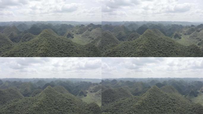 贵州风景 群山环绕 大山