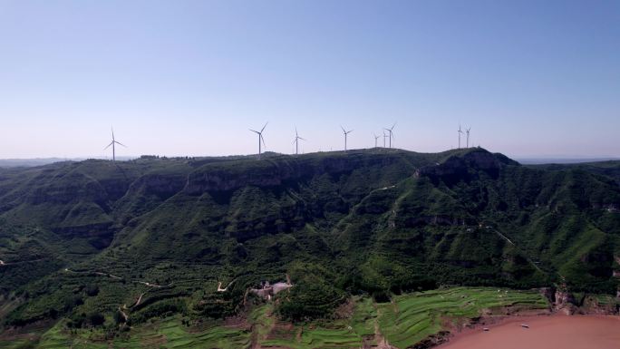 河南济源黄河三峡航拍4k