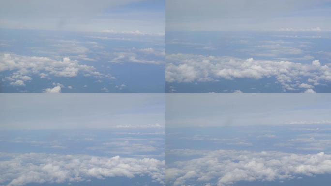 4k飞机上拍摄天空云朵