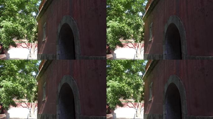 颐和园佛香阁古建筑红墙