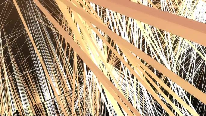 抽象多刺结构的循环动画