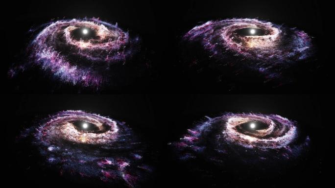 宇宙星云粒子银河循环