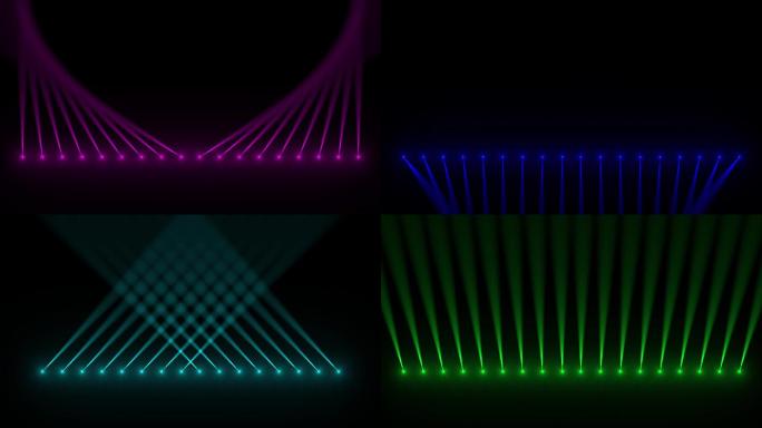 七彩同步变色射灯探照灯摇摆灯光秀