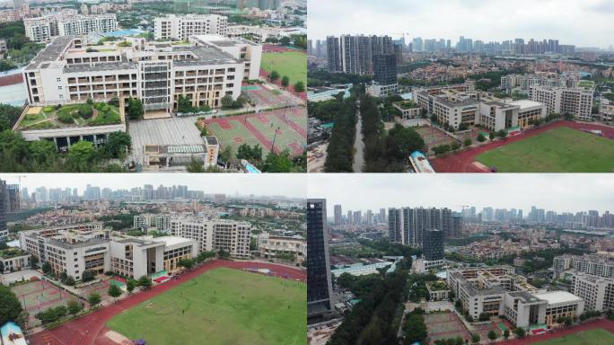 2023年最新南海区桂城映月中学航拍