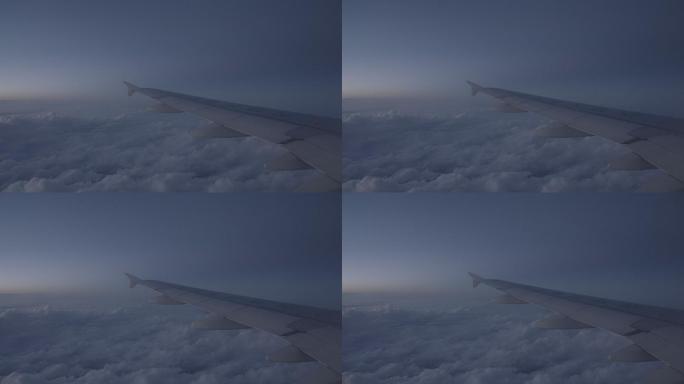 4K飞机窗外天空视频素材