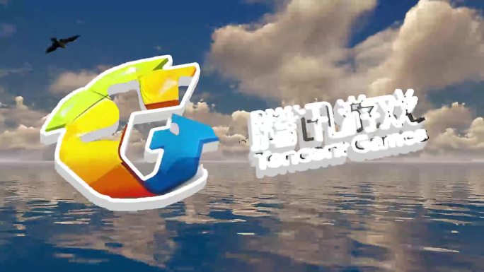 海浪大海海平面logo展示天云（无插件）