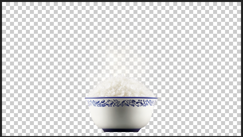 热气腾腾的一碗大米饭带alpha通道