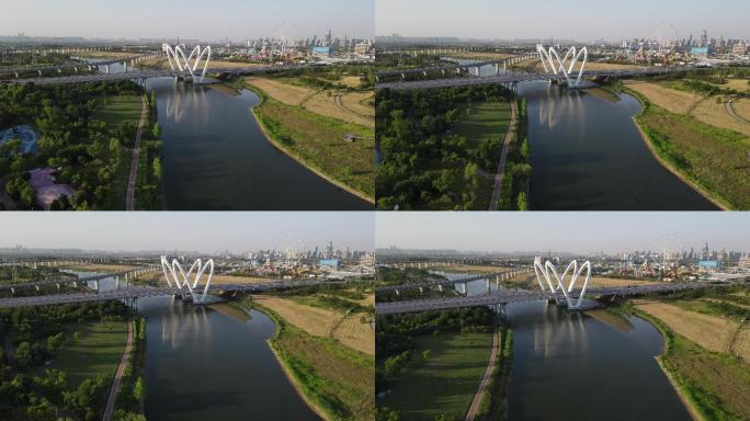 西咸新区沣东新城镐京大桥发展沣东生态2