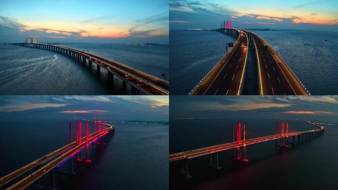 青岛跨海大桥夜景