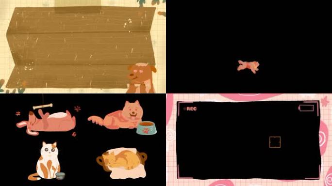 有趣的卡通宠物元素AE动画