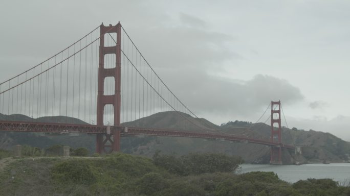 旧金山大桥金门大桥延时拍摄