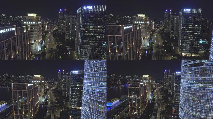 上海东方东二路金融中心夜景