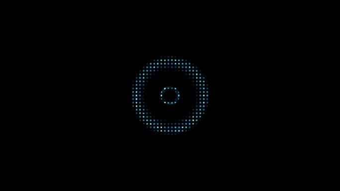 蓝色圆圈圆环动感动画-通道循环4