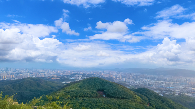 昆明航拍延时大景