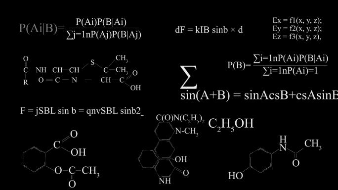 数学化学物理公式模板素材