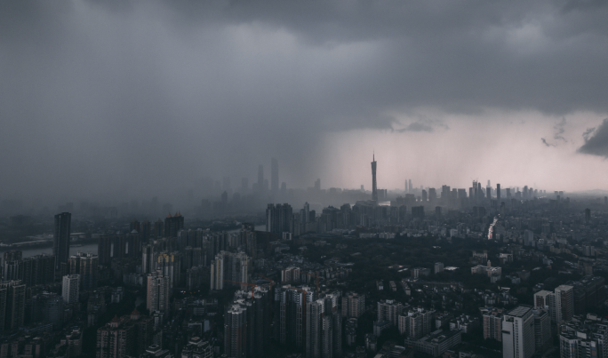 广州台风暴雨延时