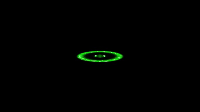 绿色圆圈圆环动感动画-通道循环5