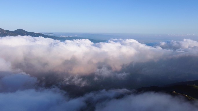 北京门头沟灵山景区云海奇观